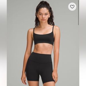 Lululemon wunder train strappy racer bra size 6 in black